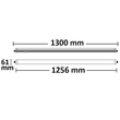 112705 ISOLED Linearleuchte 36W LED IP65 230V AC 3170lm 2700K 180° 1300x61x56mm Produktbild Additional View 2 S