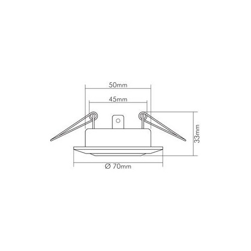 1750701000 Nobile Einbaustrahler GU4 C3840 max 35W DA55 AD70 ET43  Weiß Produktbild Additional View 3 L