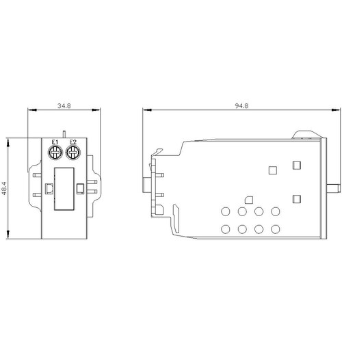 3RT2926-3AB31 Siemens Verklinkblock, mechanisch, AC/DC24V für Motorschütze,  Produktbild Additional View 3 L