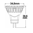 111718 Isoled MR11 LED 2W, diffuse,warm- weiß GU4 3000K Produktbild Additional View 1 S