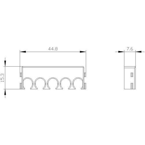 3RU2916-3BJ21 Siemens Berührungsschutzabdeckung für 3RU21 ein Produktbild Additional View 2 L