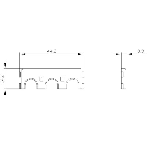 3RU2926-3BJ21 Siemens Berührungsschutzabdeckung für 3RU21 ein Produktbild Additional View 2 L