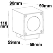 112190 Isoled LED Wandleuchte Up&Down IP54, 2x3W CREE, anthrazit, warmweiß Produktbild Additional View 2 S