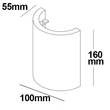 112173 Isoled LED Gips Wandleuchte 2x3W, UP&DOWN, rund, warmweiß Produktbild Additional View 1 S