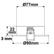 111063 Isoled Einbaustrahler BRUSH, rund, Gu5,3, Alu gebürstet Produktbild Additional View 1 S