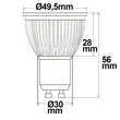 112337 Isoled GU10 LED Strahler 6W Glas diffuse, warmweiß Produktbild Additional View 2 S