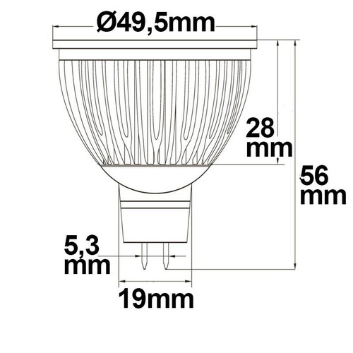 112339 Isoled MR16 LED Strahler 6W Glas diffuse, warmweiß Produktbild Additional View 1 L