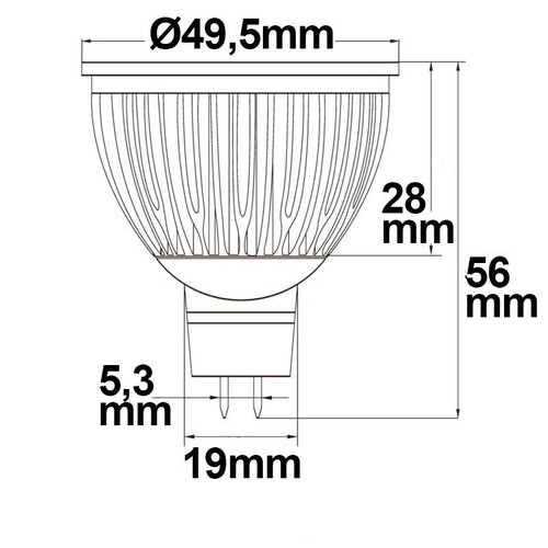 112339 Isoled MR16 LED Strahler 6W Glas diffuse, warmweiß Produktbild Additional View 2 L