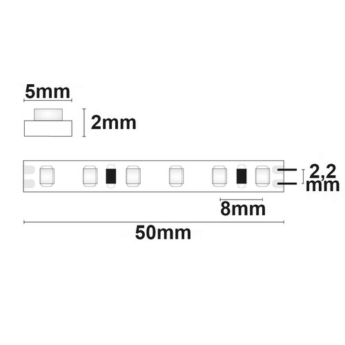 112753 Isoled LED CRI930 MICRO Flexband, 24V, 9,6W, IP20, warmweiß Produktbild Additional View 2 L