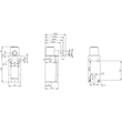 3SE5232-0LU21 Siemens Scharnierschalter Kunststoffgeh., 31mm, EN50047 1X Produktbild Additional View 3 S