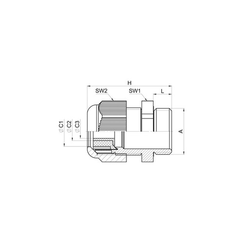 GHG9601955R0102 Jacob Ex Kabelverschraubung Ex i M16x1,5 Produktbild Additional View 1 L