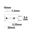 112938 Isoled LED CRI930 Flexband, 24V, 22W, IP20, warmweiß, 20m Rolle Produktbild Additional View 1 S