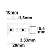 112938 Isoled LED CRI930 Flexband, 24V, 22W, IP20, warmweiß, 20m Rolle Produktbild Additional View 2 S