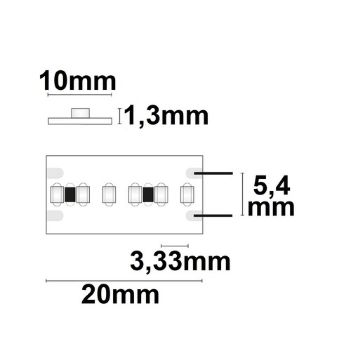 112938 Isoled LED CRI930 Flexband, 24V, 22W, IP20, warmweiß, 20m Rolle Produktbild Additional View 1 L