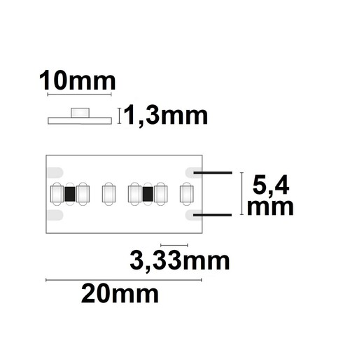 112938 Isoled LED CRI930 Flexband, 24V, 22W, IP20, warmweiß, 20m Rolle Produktbild Additional View 2 L