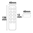 112490 Isoled Sys One single color 5 Zonen Funk Fernbedienung, schwarz Produktbild Additional View 1 S