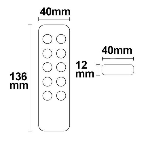 112490 Isoled Sys One single color 5 Zonen Funk Fernbedienung, schwarz Produktbild Additional View 1 L