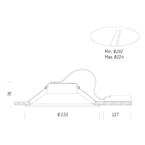 121-2208441500 Tecnico SPEAKER 2 EB STRAHLER weiß  LED Produktbild Additional View 1 L