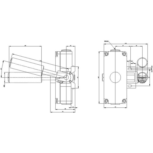 3SE73101AE00 Siemens Bandschieflaufgerät, 2x M25x1,5 2S+2Ö,  Produktbild Additional View 2 L