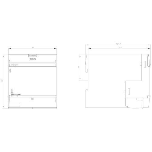 3SK1213-2AB40 Siemens Sicherheitsschaltgerät Ausgangserweiter Produktbild Additional View 3 L