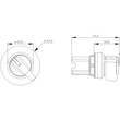 3SU1052-2CF20-0AA0 Siemens Knebelschalter, beleuchtbar, 22mm, rund Produktbild Additional View 2 S