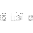 3SU1102-0AB20-3FA0 Siemens Drucktaster, beleuchtet, 22mm, rund, Kunststoff, rot Produktbild Additional View 3 S