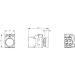 3SU1156-0AB50-1BA0 Siemens Drucktaster, beleuchtet, 22mm, rund, Metall, hochgla Produktbild Additional View 3 S