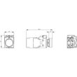 3SU1156-0AB60-1FA0 Siemens Drucktaster, beleuchtet, 22mm, rund, Metall, hochgla Produktbild Additional View 3 S