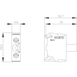 3SU1401-2BF20-1AA0 Siemens LED-Modul mit integrierter LED, AC 230V, rot Produktbild Additional View 3 S