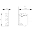 3SU1401-2BF30-3AA0 Siemens LED-Modul mit integrierter LED, AC 230V, gelb Produktbild Additional View 3 S