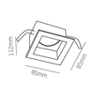 305-1440w Tecnico VISIBLE II HV EB STRAHLER weiß  1x QPAR 16 50W GU10 Produktbild Additional View 1 S