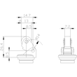 3SE5000-0AE11 Siemens Antriebskopf für Positionsschalter 3SE51/52 Rollenhebel, Produktbild Additional View 1 S