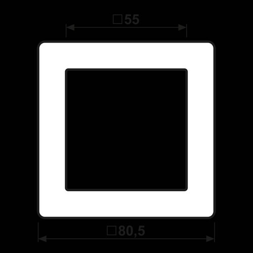 AS581SW Jung Rahmen 1fach Produktbild Additional View 1 L