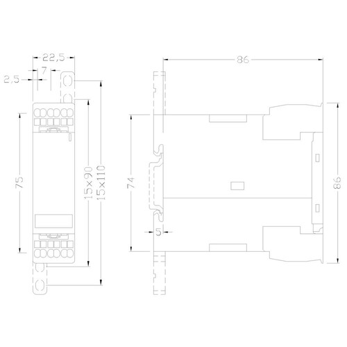 3UG4511-2AP20 Siemens Überwachungsrelais, analog, Phasenfolge Produktbild Additional View 2 L