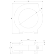 3UL2305-1A Siemens Differenzstromwandler zur Fehlerstromüberwachung Durchführung Produktbild Additional View 3 S