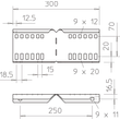 6216587 Obo LWVG 110 FS Winkelverbinder für Kabelleiter 114x300 Stahl bandverzi Produktbild Additional View 1 S