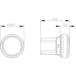 3SU1001-6AA30-0AA0 Siemens Leuchtmelder, 22mm, rund, gelb, Linse, glatt Produktbild Additional View 1 S