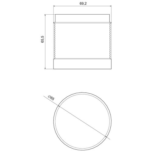 8WD4450-5BD Siemens Signalsäule Blinklichtelement LED gelb, 230V AC Produktbild Additional View 3 L