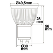 112338 Isoled GU10 LED Strahler 6W Glas diffuse, neutralweiß Produktbild Additional View 1 S
