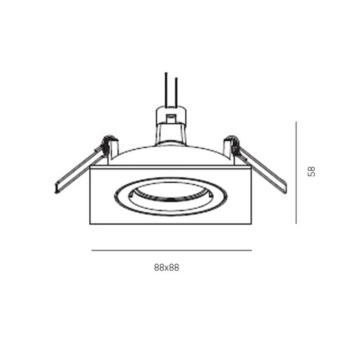 8-42367hv Tecnico SERIE 4236 HV EB STRAHLER weiß  1x QPAR 16 50W GU10 Produktbild Additional View 1 L