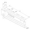 10314 Trayco WBI30 0400 DG Klemmausleger I Profil   Wall Bracket I-Profile Produktbild Additional View 3 S