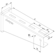 13908 Trayco WB35 0400 DG Wandausleger   Wall Bracket Produktbild Additional View 3 S