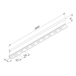 12034 Trayco CT110 D 3PG Trennsteg Divider Produktbild Additional View 2 S