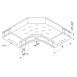 13379 Trayco CT60 B90 200 SS Kabelrinne Bogen   Cable Tray Bend Produktbild