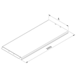 10416 Trayco CT C 100 2DG Kabelrinne Deckel klipsbar   Cable Tray Cover Produktbild Additional View 4 S