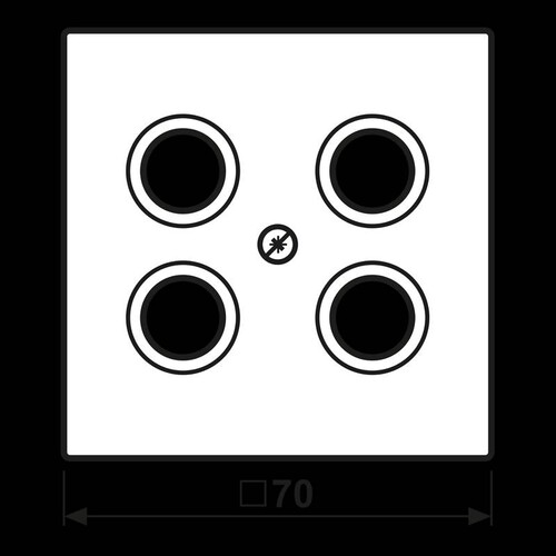 ES2990-4SAT1 Jung Abdeckung f. SAT TV Steckdose Hirschmann Produktbild Additional View 1 L