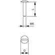 1148896 OBO BS M6x30 VA Becherschraube M6 V2A Edelstahl Produktbild Additional View 1 S