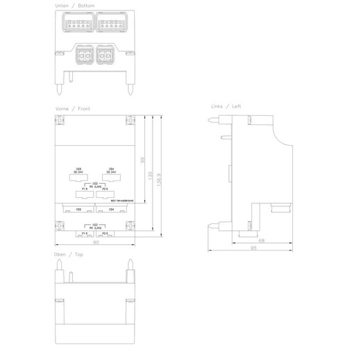 6ES7194-4AG00-0AA0 Siemens SIMATIC ET 200pro CM IM PN 2xSCRJ FO Produktbild Additional View 3 L