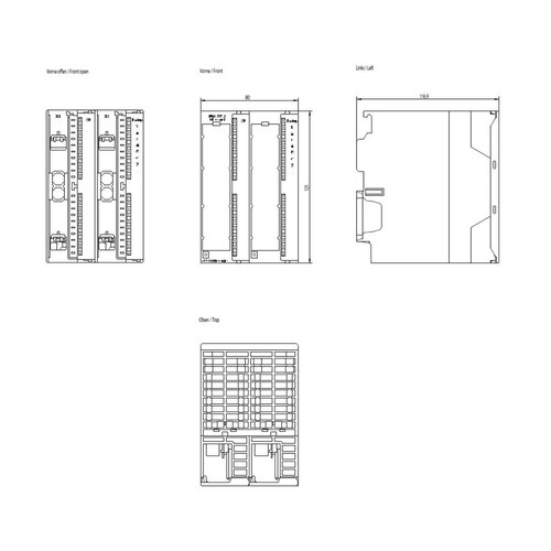 6ES7355-1VH10-0AE0 Siemens SIMATIC S7- 300 FM 355 S Schritt-und Impulsregler Produktbild Additional View 2 L