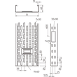 6087140 Obo IKS 630 FS Kabelrinne IKS mit Boden  +Seitendurchführung 60x300x3 Produktbild Additional View 1 S